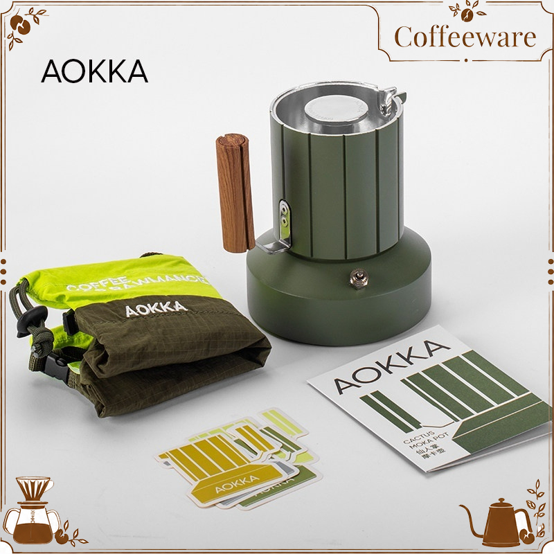 AOKKA Double Valve Moka Pot Ca - Coffee Equipment For Camping 评论和价格