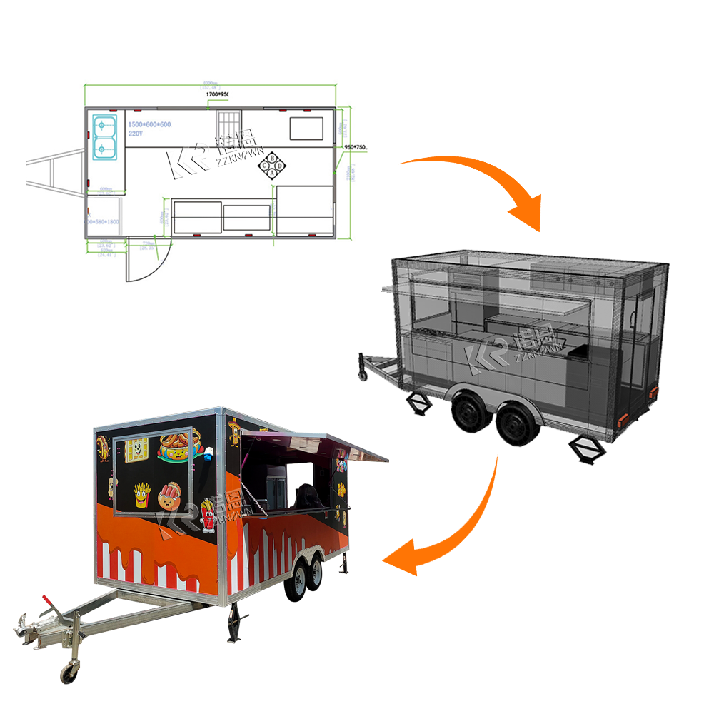 Custom Size Grill Equipment Mo - Coffee Van Equipment 评论和价格